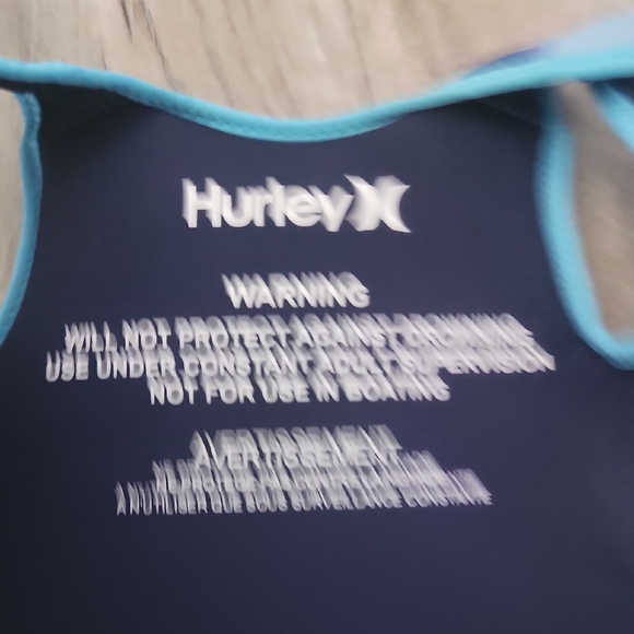 Hurley Kids Blue Swim Vest - Picture 3 of 6